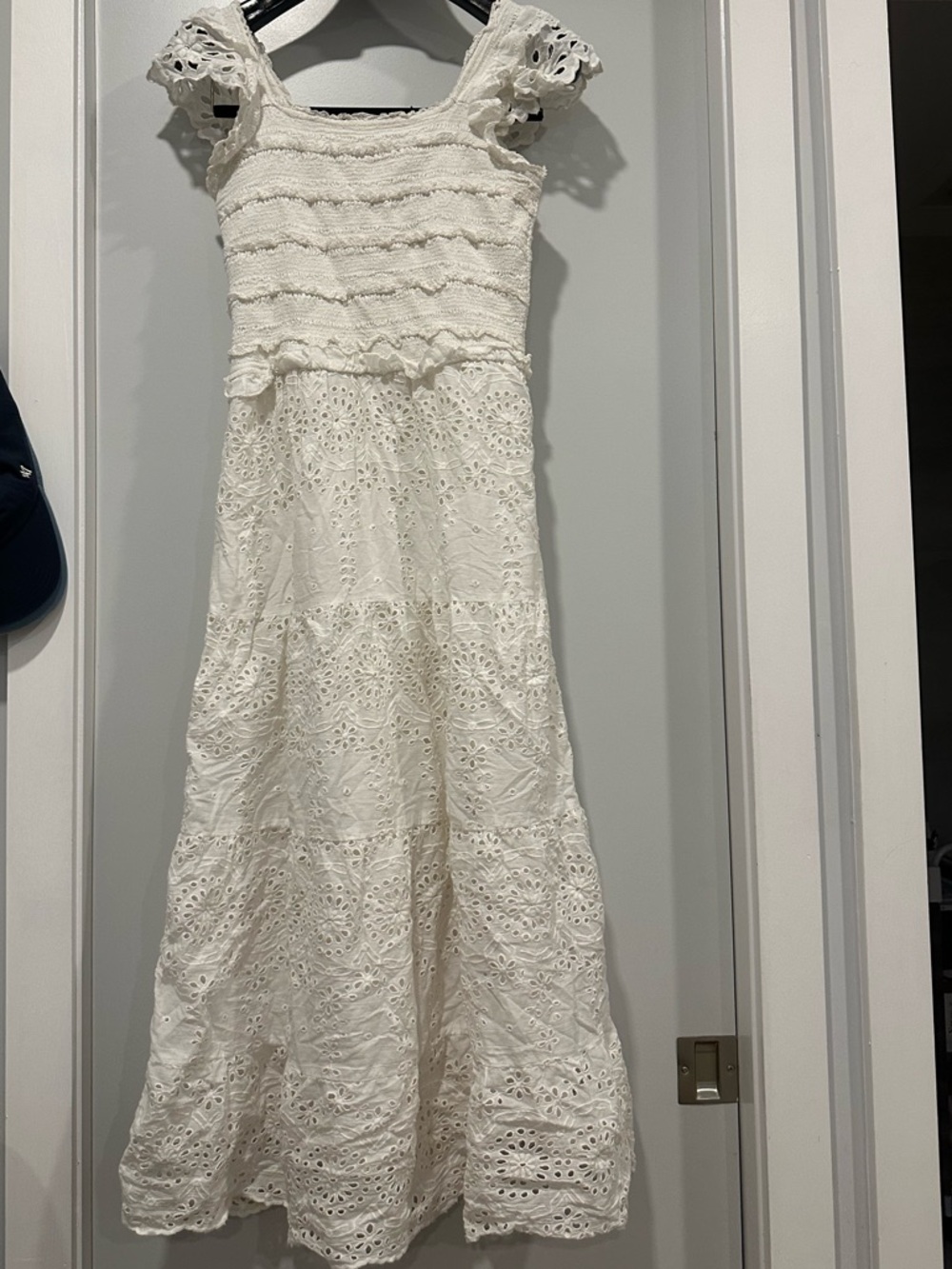 Sea New York White Eyelet Lace Dress
